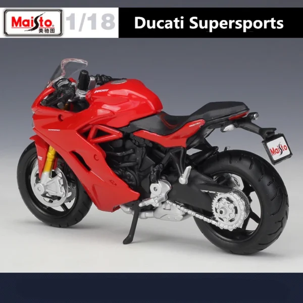 Maisto 1:18 Ducati Supersports Alloy Motorcycle Model Simulation Diecast Metal Toy Vehicles Motorcycle Model Collection Kid Gift - Image 4