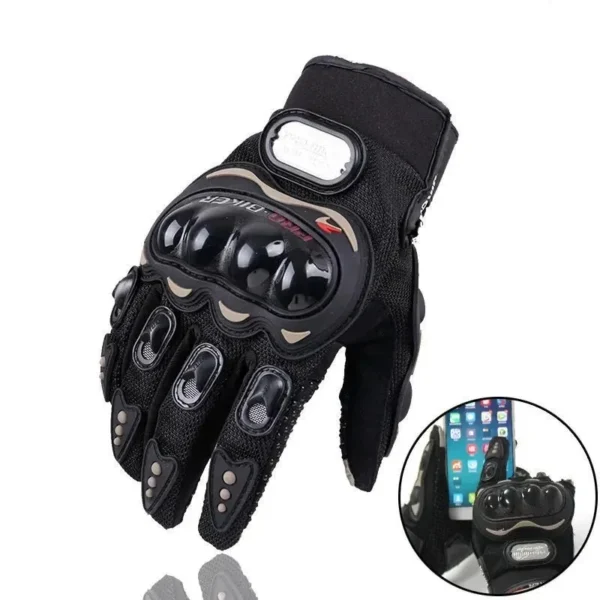 Motorcycle Gloves Black Racing Genuine Leather Motorbike White Road Riding Team Glove Men Summer Winter - Image 3