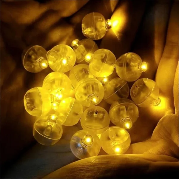 10-50Pcs Mini LED Round Ball Glow Light Balloon Flashing Luminous Tumbler Ball Lamp Lantern Light Birthday Wedding Party Decor - Image 3