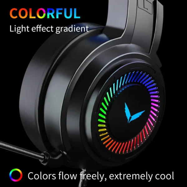 G58 Gaming Headset Wired 7.1 Stereo Channel Headset Bass Earphone Headphone With Mic for Computer Pc Gamer Foldable - Image 4