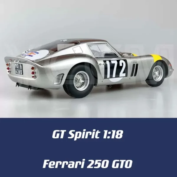 Limited Edition 1:18 1960 Ferrari 250GTO Latte Art Racing Edition Resin Model Car Toys Die-cast Model Classic Car Collectible - Image 6