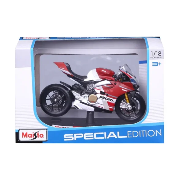 Maisto Ducati Panigale V4 S Corse 1:18 Scale Alloy Motorcycle Diecast Model Collectible Grade Gift Toy - Image 6