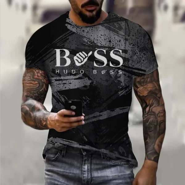 3D Pattern Men's T-shirt Printing Unisex Round Neck Short Sleeve Street Fashion High Quality Large Summer Personalized Clothing - Image 3