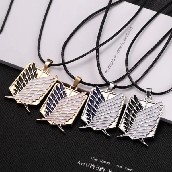 Attack on Titan winged necklaces.