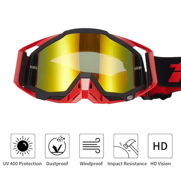 106% Motorcycle Glasses Goggles Motocross Goggles Helmet MX Dirt Bike ATV Ski Outdoor Sports Glass Scooter Cycling Sunglasses