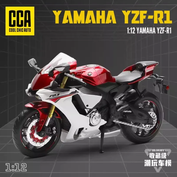 CCA 1:12 Yamaha YZF-R1 Classic Motorcycle Model Alloy Car Model Toy Car Casting Collection Toy Gift Christmas Gift