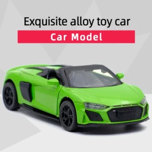 Green toy car model convertible