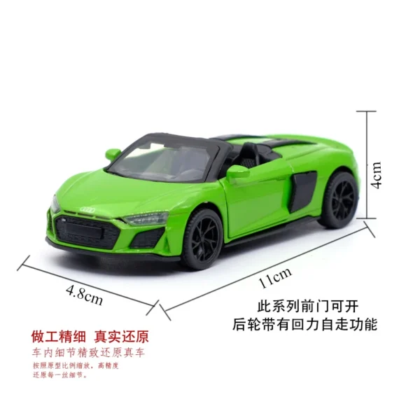 Green toy convertible sports car.