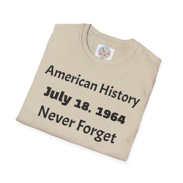 American History Commemoration T-Shirt, July 18 1964 Shirt, - Image 12