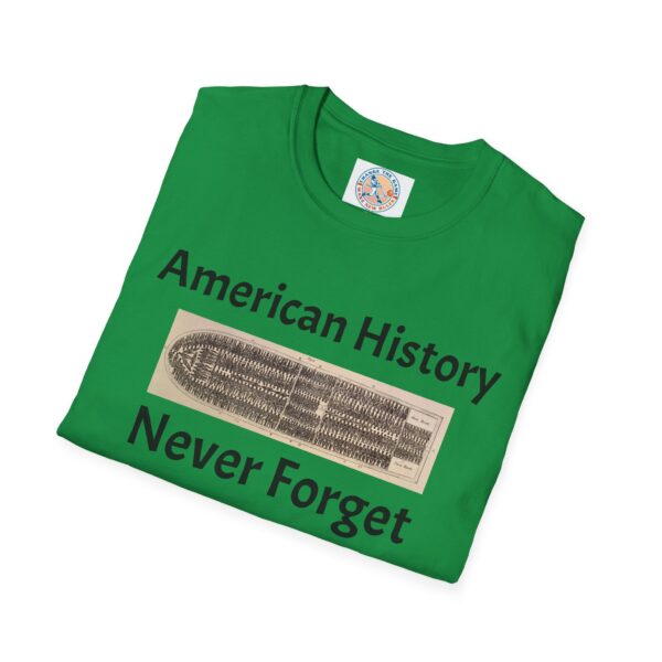 American History 'Never Forget' Unisex Softstyle T-Shirt - Image 24