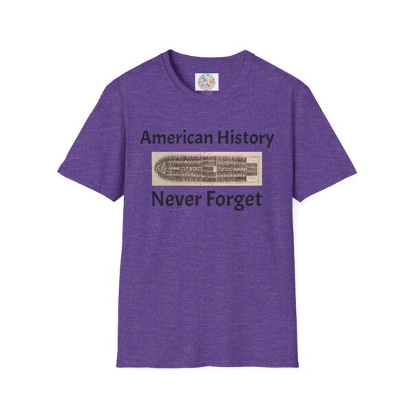 American History 'Never Forget' Unisex Softstyle T-Shirt - Image 45