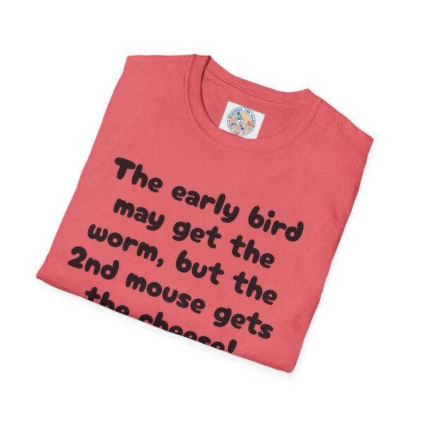 Funny Unisex T-Shirt - 'The Early Bird May Get the Worm' Casual Tee - Image 8