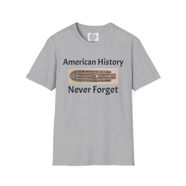 American History 'Never Forget' Unisex Softstyle T-Shirt - Image 13