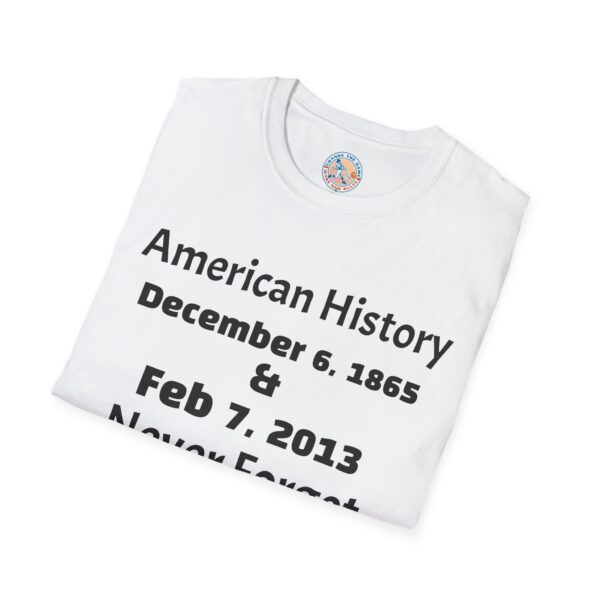 American History Commemoration T-Shirt - Never Forget - Image 4