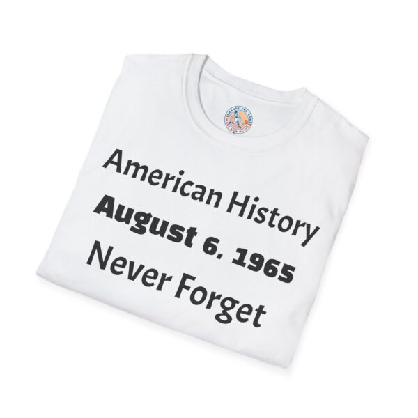 American History Commemorative T-Shirt, August 6, 1965 - Image 4