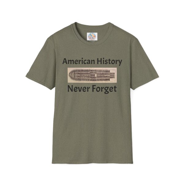 American History 'Never Forget' Unisex Softstyle T-Shirt - Image 17