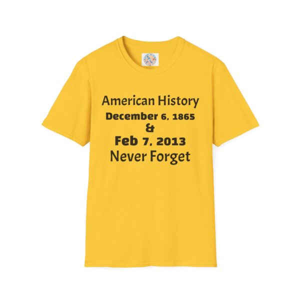 American History Commemoration T-Shirt - Never Forget - Image 25