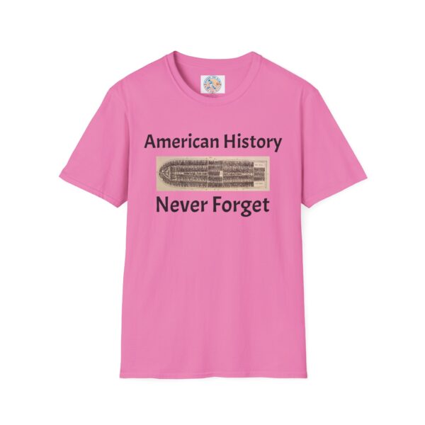 American History 'Never Forget' Unisex Softstyle T-Shirt - Image 57