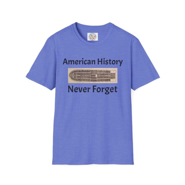 American History 'Never Forget' Unisex Softstyle T-Shirt - Image 37