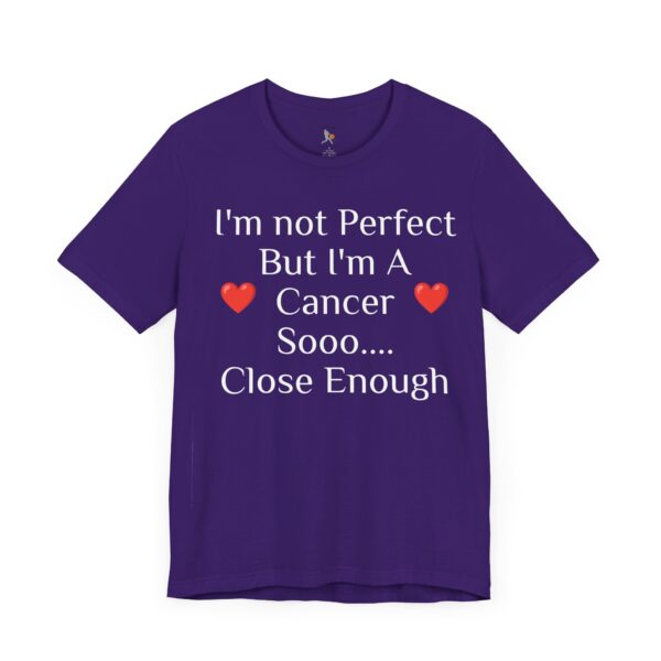 I'm not perfect, but I'm a cancer Short Sleeve Tee - Image 43