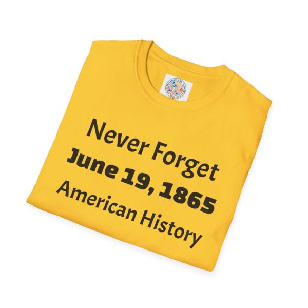 Never Forget T-Shirt, American History Tee, Juneteenth Celebration Shirt - Image 20