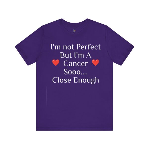 I'm not perfect, but I'm a cancer Short Sleeve Tee - Image 41