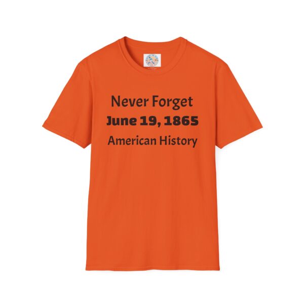 Never Forget T-Shirt, American History Tee, Juneteenth Celebration Shirt - Image 13