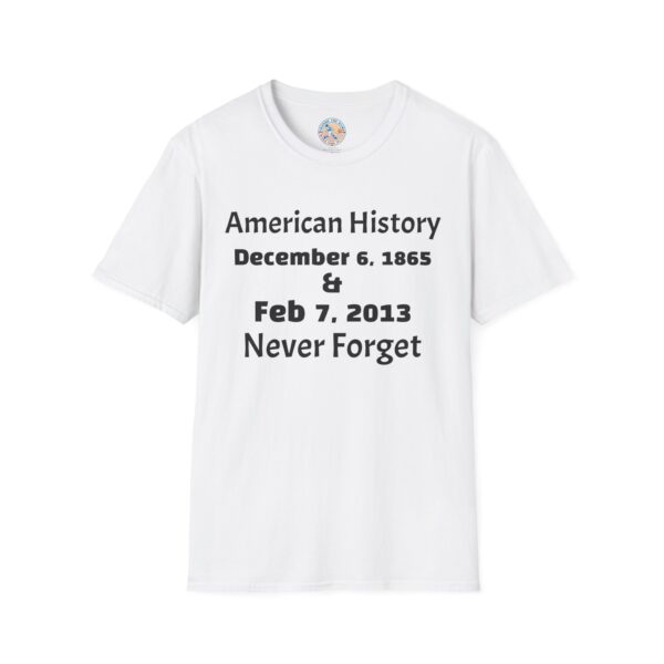 American History Commemoration T-Shirt - Never Forget