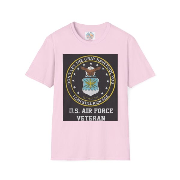 U.S. Air Force Veteran T-Shirt - Don't Let the Gray Hair Fool You, I Can Still Kick Ass - Image 45