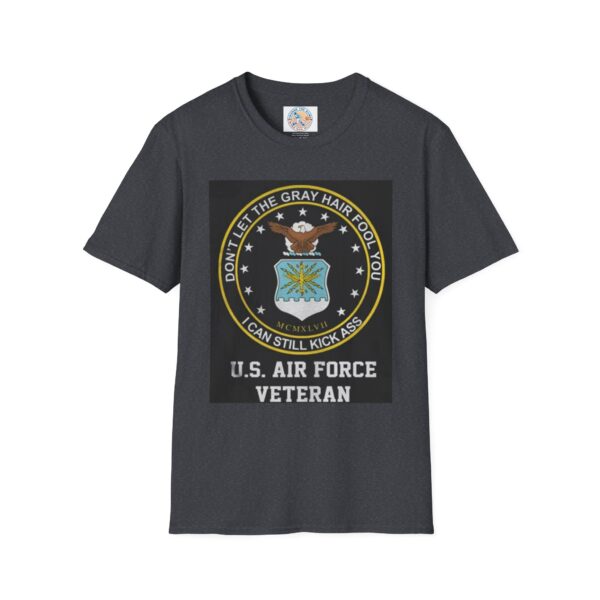 U.S. Air Force Veteran T-Shirt - Don't Let the Gray Hair Fool You, I Can Still Kick Ass - Image 33