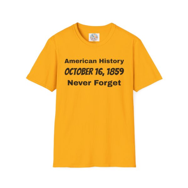 American History T-Shirt - October 16, 1859 - Image 13