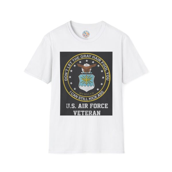 U.S. Air Force Veteran T-Shirt - Don't Let the Gray Hair Fool You, I Can Still Kick Ass