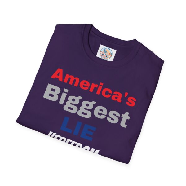 'America's Biggest Lie' Freedom & Justice 4 All T-Shirt - Image 40