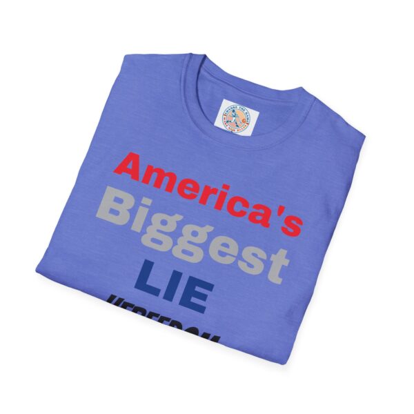 'America's Biggest Lie' Freedom & Justice 4 All T-Shirt - Image 32