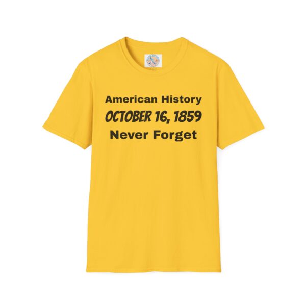 American History T-Shirt - October 16, 1859 - Image 21